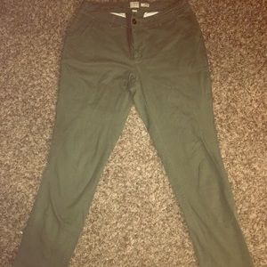 Green khaki pants